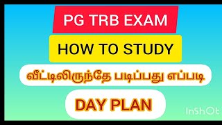 PG TRB EXAM PREPARATION|DAY PLANNER