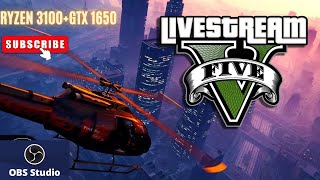 Live GTA 5 liquidity risk mission using Ryzen 3100+GTX 1650 at #trueAKspeaks