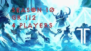 Diablo 3 RoS - Season 10 - 112 Greater Rift 4 Player (Rank 254)