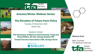 TFA Webinar: The Direction of Future Farm Policy