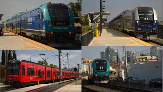 SAN DIEGO AREA TRAINS | Coaster, Amtrak, and San Diego Trolley Action