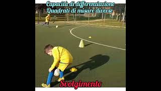 allenamento completo dominio palla, smarcamento, cap differenziazione e cap visiva con spiegazioni