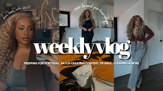 WEEKLY VLOG | CREATING CONTENT + SECURING PARTNERSHIPS + PREPPING FOR PORTUGAL TRIP + MORE