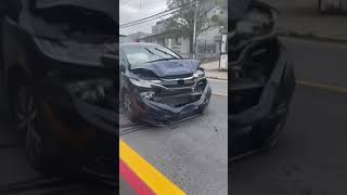 Tesla gets rear ended and escapes with 0 damage ? 😱 What does Elon Musk use to make these things?