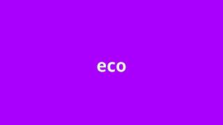 what is the meaning of eco