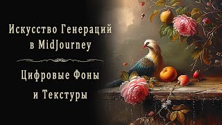 Искусство Генераций с референсами. Цифровые Фоны и Текстуры в AI MidJourney