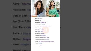 Ritu Varma biography in Hindi #PN Meena9352#viral #viralvideo #youtubeshorts #youtube #trending