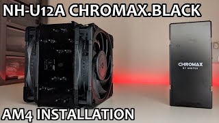 Noctua NH-U12A Chromax.Black & NA-HC7/NA-HC8 Heatsink Covers - AM4 Installation Tutorial