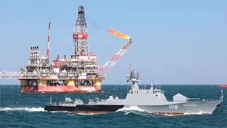 Отражение атаки на нефтевышку России, учения Океан-2024