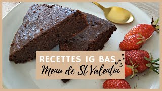 Repas de Saint Valentin IG bas (Recettes healthy et rapides)