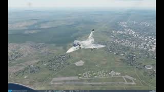 Player Mirage 2000C vs. Veteran AI Su-27 Flanker (DCS World)