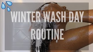 Complete Winter Wash Day Routine Moitsure & Length Retention | Nia Imani