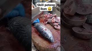 SKILL POTONG IKAN PALING TEECEPAT DI DUNIA #shorts #streetfood #streetfoodindonesia #tiktok #viral