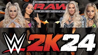 Liv Morgan & Maryse vs Tiffany Stratton & Cora Jade - Extreme Rules Tag Team Match (WWE 2K24)