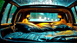 Rainy Night Ambience: Soothing Rain Sounds on Car Roof for Relaxation & Sleep