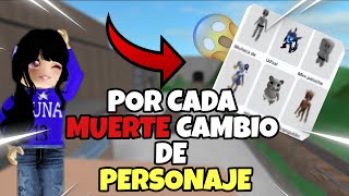 ¡POR CADA MU3RTE CAMBIO DE PERSONAJE EN Murder Mistery 2 | Lunajaquin