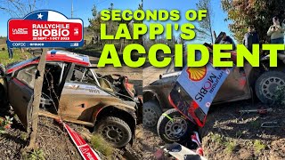 WRC RALLY CHILE 2023 | SS1-2 | Seconds of LAPPI'S Accident