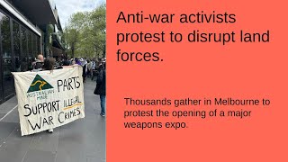 Dozens of anti-war protesters were arrested in Melbourne. #melbourne #protest #policeforce #auspol