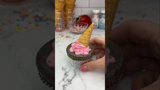 Melting ice creams 🫠🍦#cupcake #cakedecorating #cakeart #cutefood #icecream #shortsfeed #baking