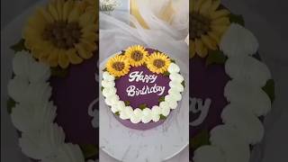 Simple and beautiful birthday cake decorating| beautiful birthday cake design| #cake #shorts #viral