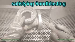 satisfying Sandblasting.  safety valve body. long version, fast speed