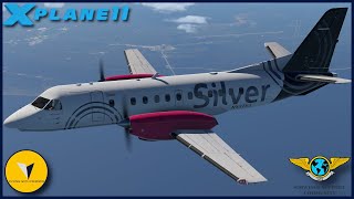 [XP11] xEnviro 1.16  | Orlando ✈ Key West | Silver Saab 340A by LES