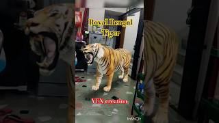 Royal Bengal Tiger Vfx creation #youtubeshorts #shorts #shortvideo #shortsfeed #vfx #animallover