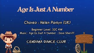 Age Is Just A Number - Line Dance // Demo // Choreo: Helen Parkyn (Sept 2023)