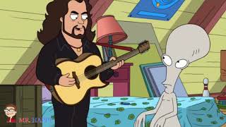 American Dad - Roger plays the guitar