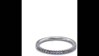 Bespoke 18ct White Gold Diamond Wedding Band 0.34ct