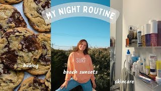 MY NIGHT ROUTINE: baking cookies & skincare