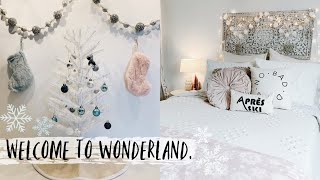 Decorating my College Apartment for Christmas + Shop w/ me