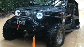 Random clips of the jeeps playing in water