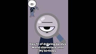 Day 10 of drawing dandys world characters until my birthday #fyp #trendingshorts #dandysworld