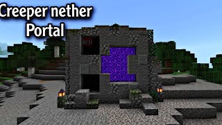 the most beutifull creeper nether Portal