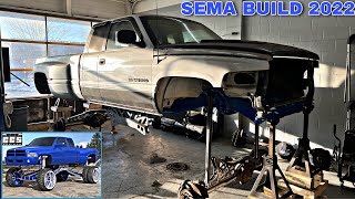 2nd Gen Cummins Gets MASSIVE 4-Link Lift Built!