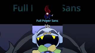 Full Power Sans vs Jevil round￼ 2 #undertale #sans #jevil