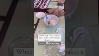 Clean up collaboration / Montessori at home & respectful parenting