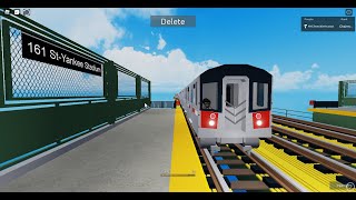 IRT Subway: Manhattan bound R142A (4) train @ 161st St-Yankee Stadium