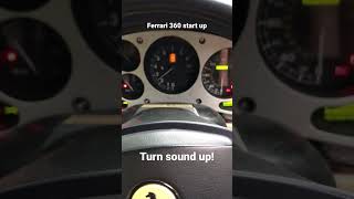 Ferrari 360 start up #ferrari #car #shorts #cars #reels #carshorts #startup #drive #loud #v8 #italy