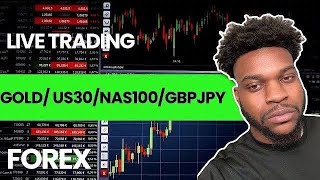 LIVE Trading (GOLD US30 NAS100 SPX500 GBPJPY) London & New York Session August 26th 2024