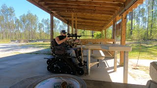 shooting as a quadriplegic/ gun rest, set up