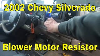 2002 Chevy Silverado Blower Motor Resistor