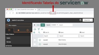 ServiceNow: Identificando Tabelas