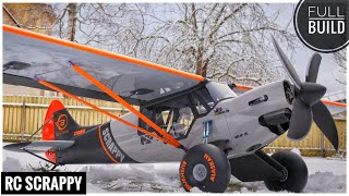 RC Airplane SCRAPPY FULL BUILD, from scratch to the end. 3D printed rc plane, eSUN LW filament, DIY