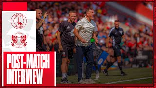 Richie Wellens on late defeat to Charlton Athletic