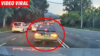 VIDEO Kereta tak reti sabar, abang motor jadi mangse