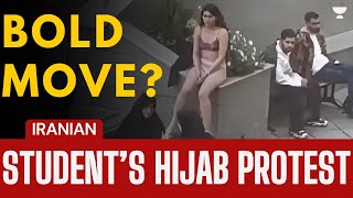 Iranian Student Strips in Public! Protest or Mental Health Crisis? | Iran Hijab Protest | Monica