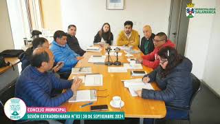 Concejo Municipal. Sesión Ordinaria N°03. 30 de Septiembre 2024.