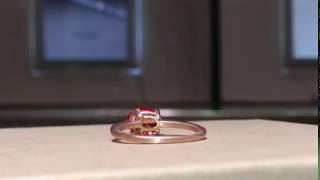 1.50 Carat Fire Topaz Designer Style Ring in 14K Rose Gold